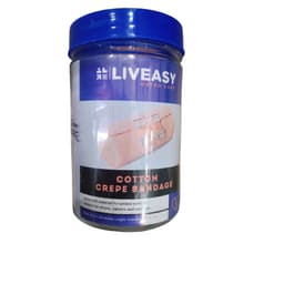 Liveasy Cotton Crepe Bandage (8cm X 4mtr)