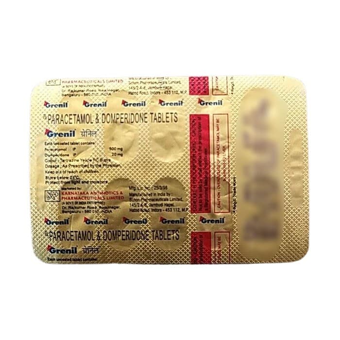 Grenil Tablet - Buy Online, Uses, Dosage and Price | PillO