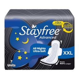 Stayfree Advanced All Nights Ultra Soft Sanitary Pads XXL