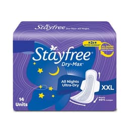 Stayfree Dry Max All Night Ultra Dry Pads XXL