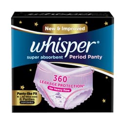 Whisper Super Absorbent Period Panty M-L