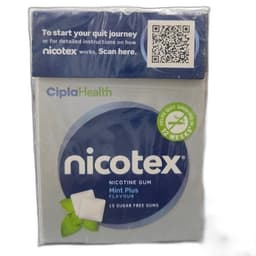 Nicotex 2 Mint Plus Nicotine Sugar Free Gum
