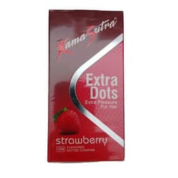 Kamasutra Extra Dots Strawberry Condom