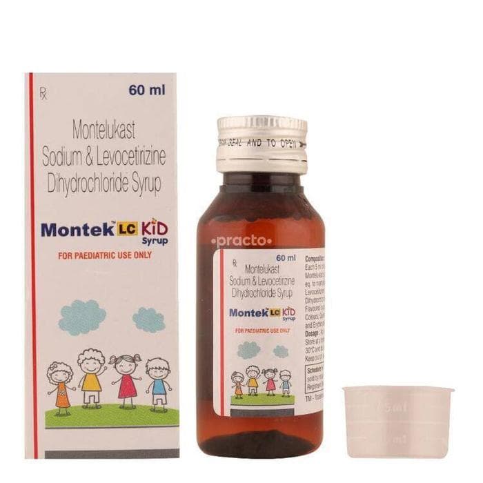 Montek Cop Buy Montek LC Kid Syrup Online | 60 mins delivery | PillO.